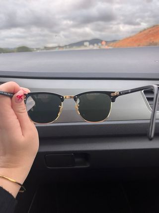 Gafas de sol Ray-Ban Clubmaster Negro/Dorado