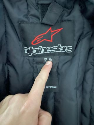 Chaqueta Alpinestars Jaws Piel Blanca talla S