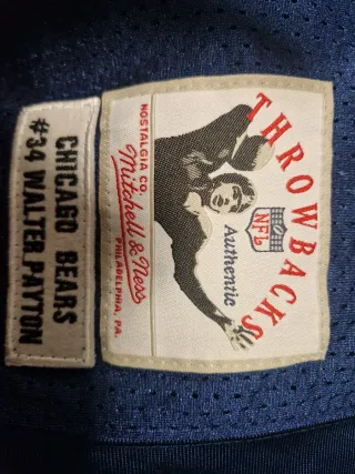 Camiseta NFL Walter Payton #34 Bears XXXL