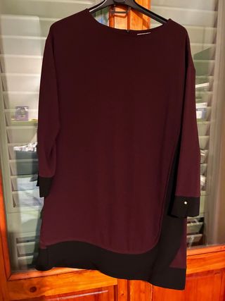 Abito donna nero e viola