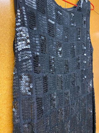 Vestido negro lentejuelas