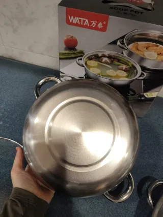 Olla vapor acero inoxidable con tapa cristal