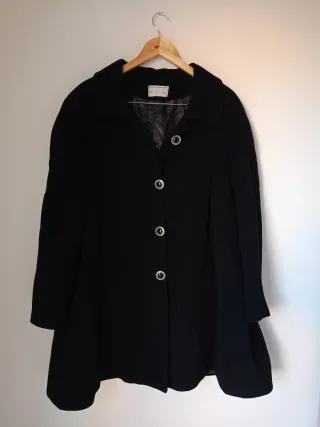 Cappotto Lana Vergine Biagini Tg XXL Nero
