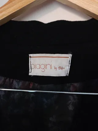 Cappotto Lana Vergine Biagini Tg XXL Nero