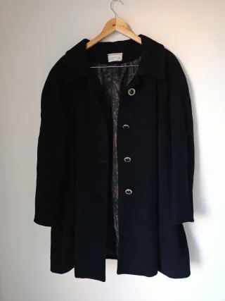 Cappotto Lana Vergine Biagini Tg XXL Nero