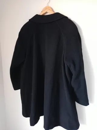 Cappotto Lana Vergine Biagini Tg XXL Nero