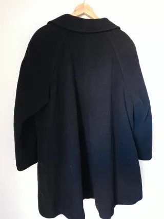 Cappotto Lana Vergine Biagini Tg XXL Nero