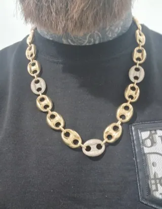 Cadena Oro 18kt Calabrote Bicolor