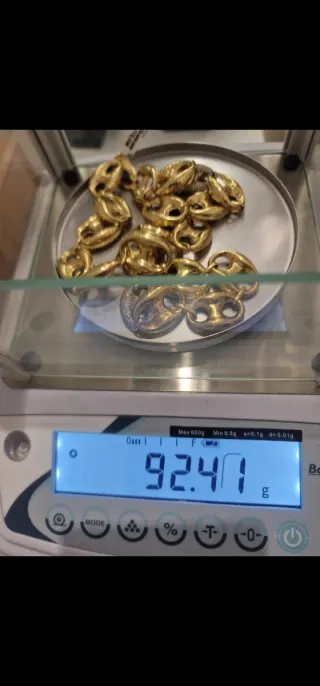 Cadena Oro 18kt Calabrote Bicolor