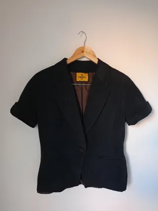 Giacca Fendi Cotone Viscosa Nera Tg M