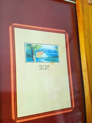 Par de molduras em madeira novas a estrear