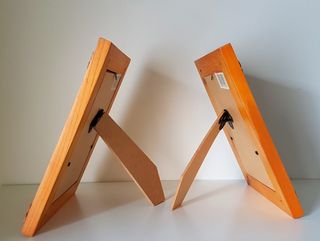 Par de molduras em madeira novas a estrear