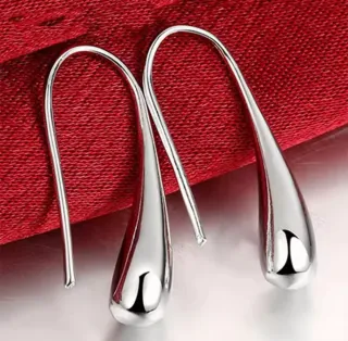 Pendientes Gota Plata 925
