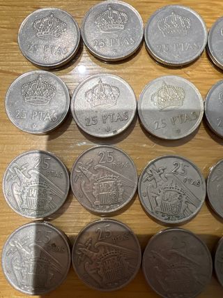 20 Monedas 25 Pesetas España