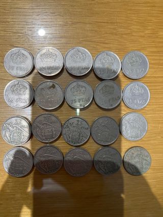 20 Monedas 25 Pesetas España