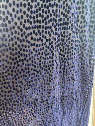 Vestido largo de fiesta con lunares