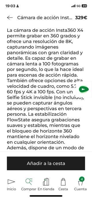 Insta360 X4 8K 360 Action Cam