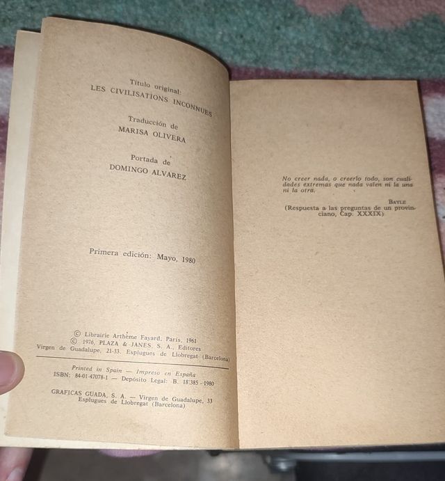 Las civilizaciones desconocidas – Serge Hutin