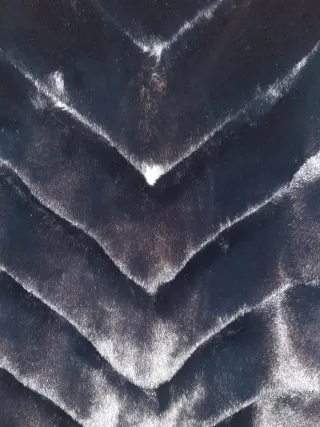 Abrigo pelo sintético negro