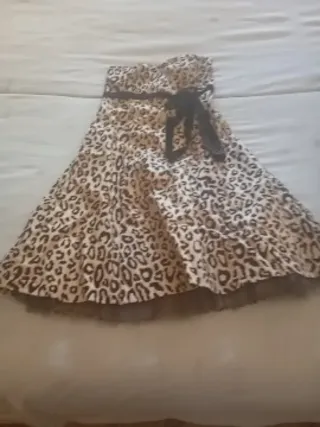 Vestido fiesta estampado leopardo