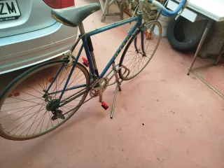 Bicicleta Carretera Vintage Azul