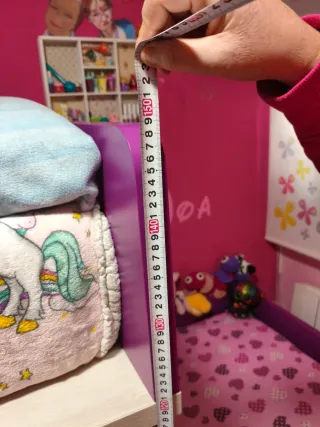 REBAJADA! Cama tren infantil morada (3 camas)