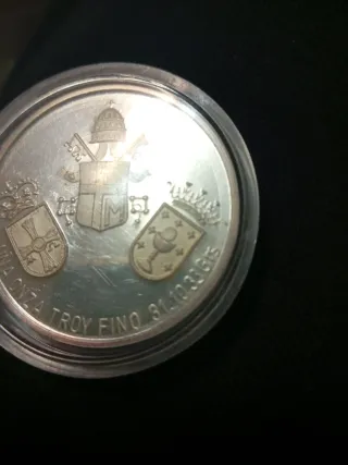 Moneda Plata Vaticano 1 Onza Troy Fino