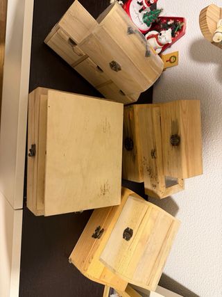 Lote Cajas Madera Decoración