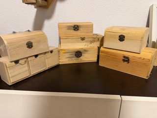 Lote Cajas Madera Decoración