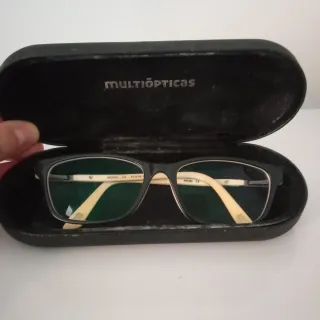 Montura de gafas Mó negra y beige