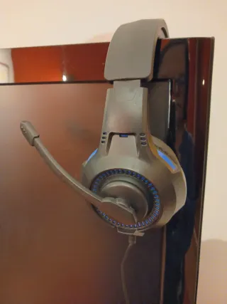 Auscultadores Gaming Preto e Azul