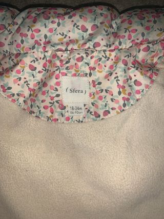 Chaleco niña estampado floral