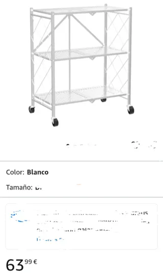 Estantería plegable lista para usar