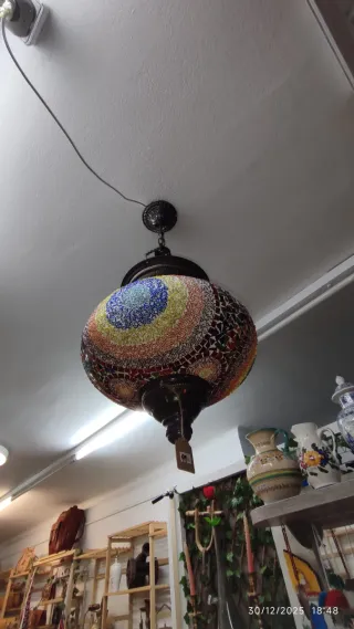 Lámpara de techo turca artesanal