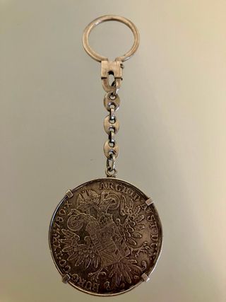Llavero Plata 925 Taler María Teresa Vintage