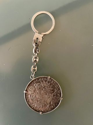 Llavero Plata 925 Taler María Teresa Vintage