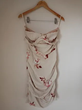 Abito Elisabetta Franchi Beige/Rosa Tg L