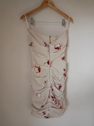 Abito Elisabetta Franchi Beige/Rosa Tg L