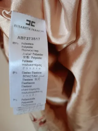Abito Elisabetta Franchi Beige/Rosa Tg L