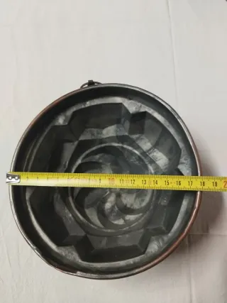 Coppia stampi budino rame stagnato