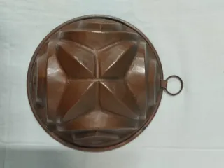 Coppia stampi budino rame stagnato