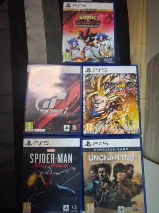 Pack 5 Juegos PS5: Gran Turismo 7, Sonic, Uncharte