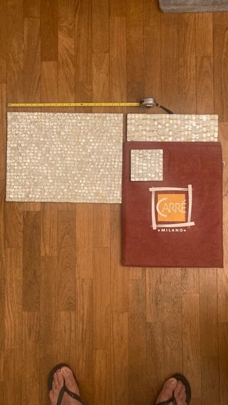 Prezioso set madreperla beige/bianco