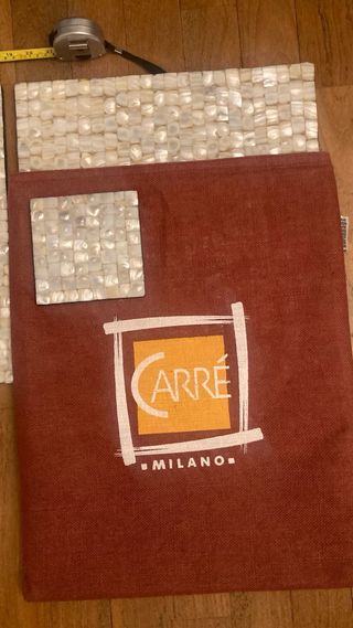 Prezioso set madreperla beige/bianco