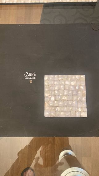 Prezioso set madreperla beige/bianco