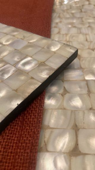 Prezioso set madreperla beige/bianco