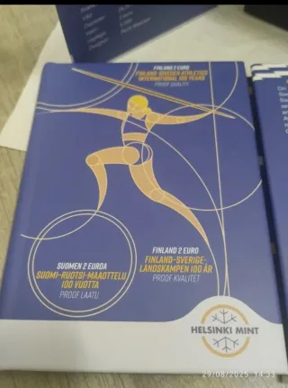Moneda 2€ Finlandia 2025 Proof Atletismo
