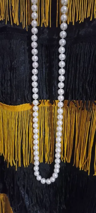 Disfraz Vestido Charlestón Negro y Dorado Años 20