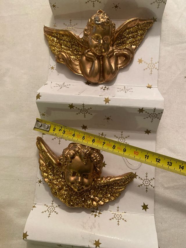 Adorno Navidad Ángeles Dorados