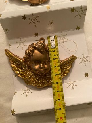 Adorno Navidad Ángeles Dorados